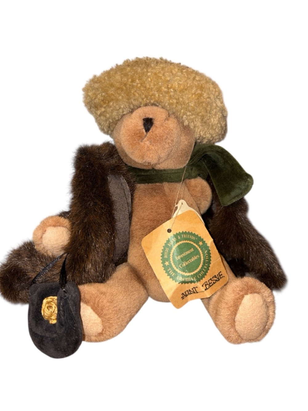 Boyds Aunt Bessie collectible Brown Plush Bear